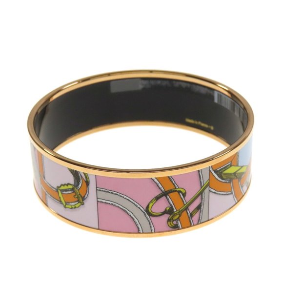 HERMES Enamel GM Bangle Bracelet in Emaille Style - Picture 2 of 6